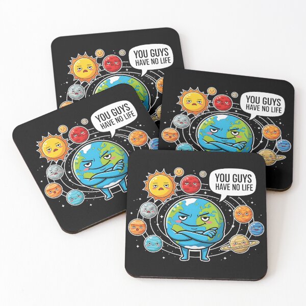 Item preview, Copy of Funny Solar System Funny Eclipse Cartoon – Lunar, Solar & Apocalypse Space Humor Shirt designed and sold by Uglyandcute.