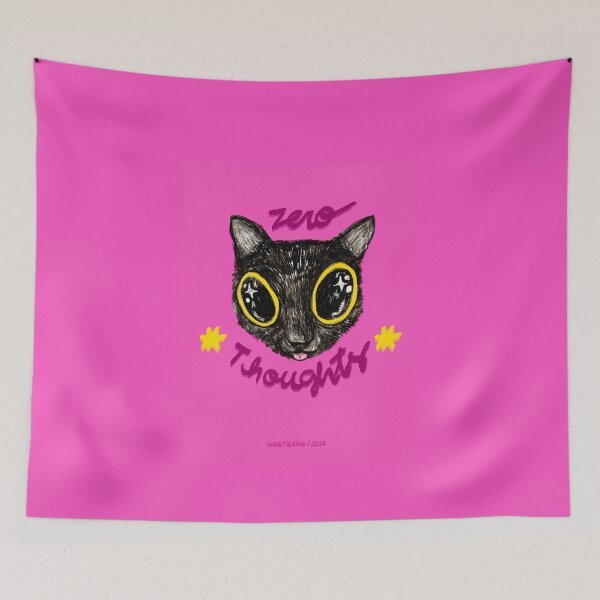 Item preview, Zero Thoughts Black Cat designed and sold by ghostieking.