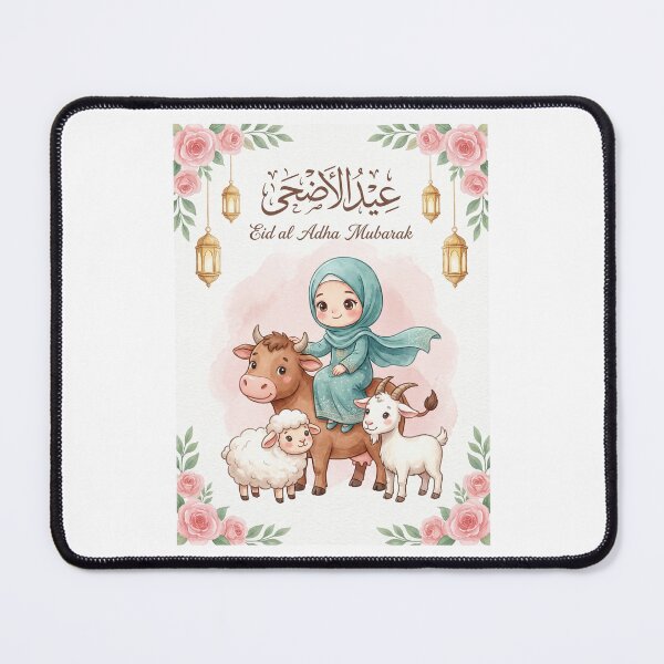 Item preview, Eid al Adha Mubarak Cute Girl designed and sold by DenBox.