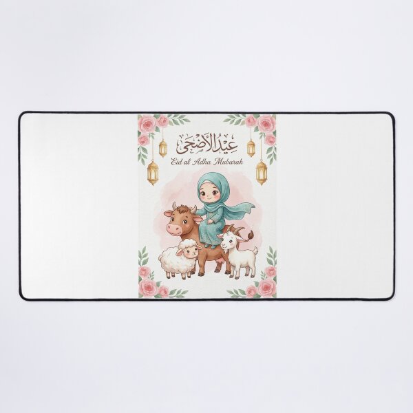 Item preview, Eid al Adha Mubarak Cute Girl designed and sold by DenBox.