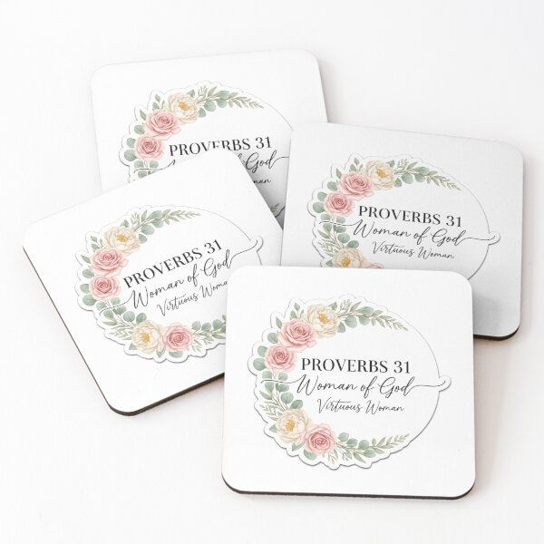 Item preview, Woman of God Christian Sticker – Virtuous Woman Proverbs 31 Floral Design designed and sold by Illustrated Faith.
