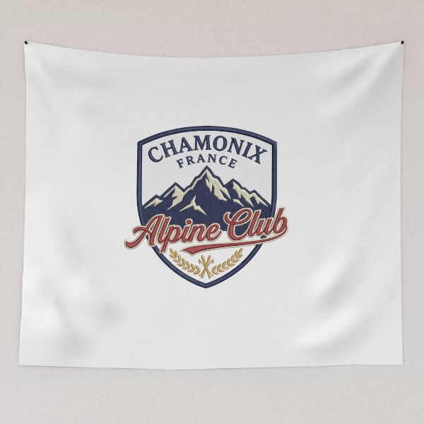 Item preview, Chamonix Alpine Club Crest – French Mountain Heritage Emblem designed and sold by Maisonsucces.