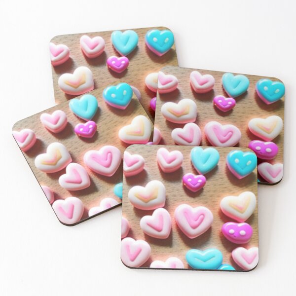 Item preview, cute pastel hearts designed and sold by Bluefish60.