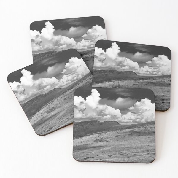 Item preview, Monochrome Mountain Majesty – Dramatic Clouds and Ridges designed and sold by LRPhotoart.