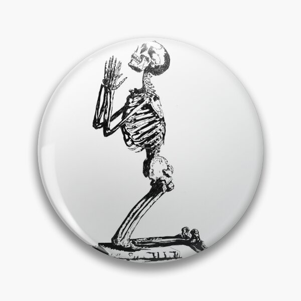 Item preview, Praying skeleton designed and sold by theartsclubshop.