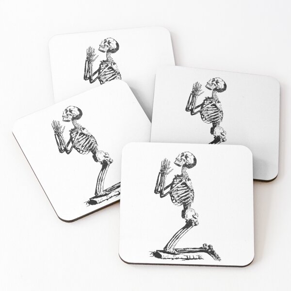 Item preview, Praying skeleton designed and sold by theartsclubshop.