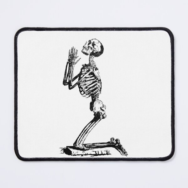 Item preview, Praying skeleton designed and sold by theartsclubshop.