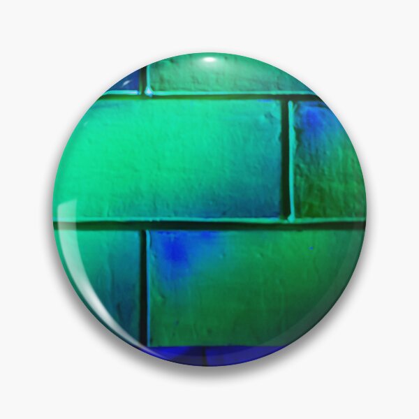 Item preview, Neon Green and Blue Brick Wall Texture With Abstract Glowing Lighting and Shadow Details designed and sold by Nmallia.