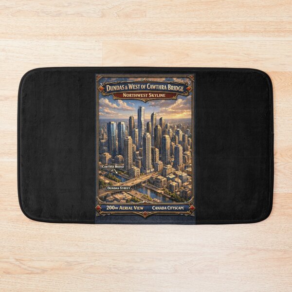 Item preview, Dundas & West of Cawthra Bridge – Northwest Skyline  designed and sold by PaintMeWorld.