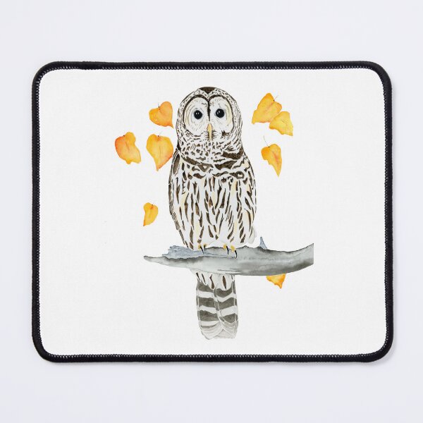 Item preview, Barred Owl on Branch Watercolor designed and sold by Sonoran Glimmer.