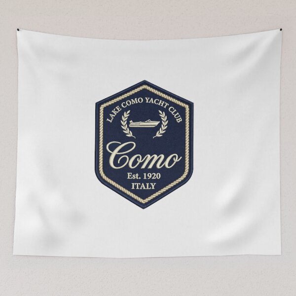 Item preview, Lake Como Yacht Club Crest – Italian Nautical Heritage Emblem designed and sold by Maisonsucces.