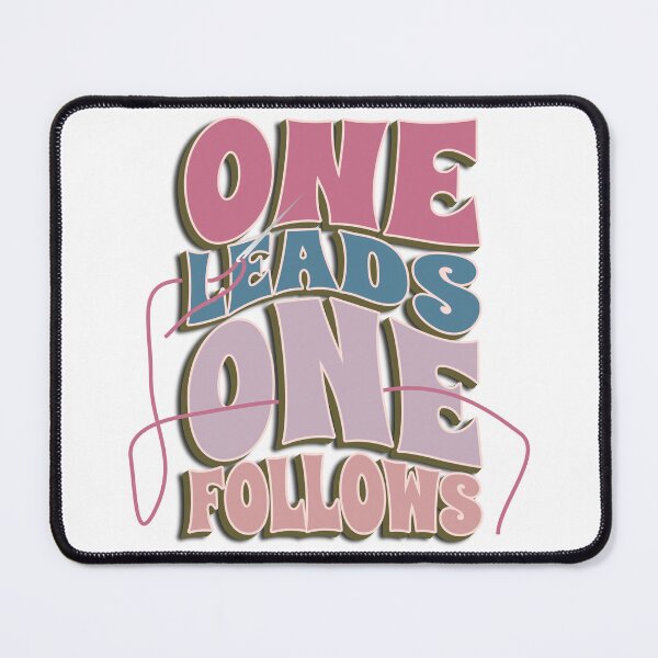 Item preview, One leads, one follows designed and sold by RedPoppyStudio.