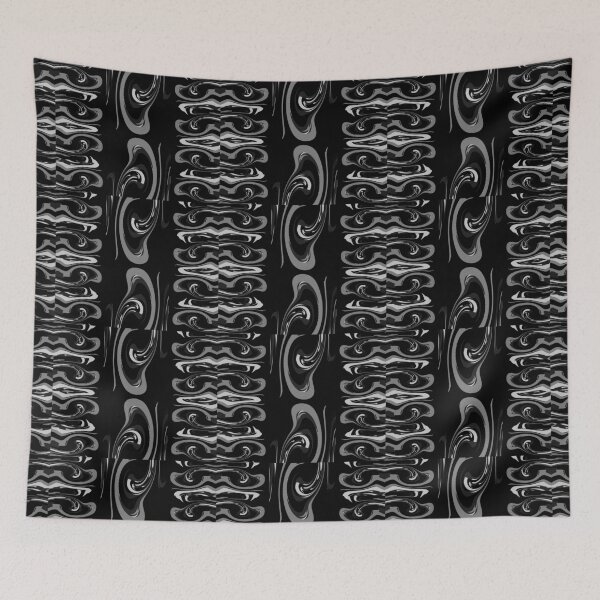 Item preview, Black, White, Gray Patterned Abstract designed and sold by CarolM.