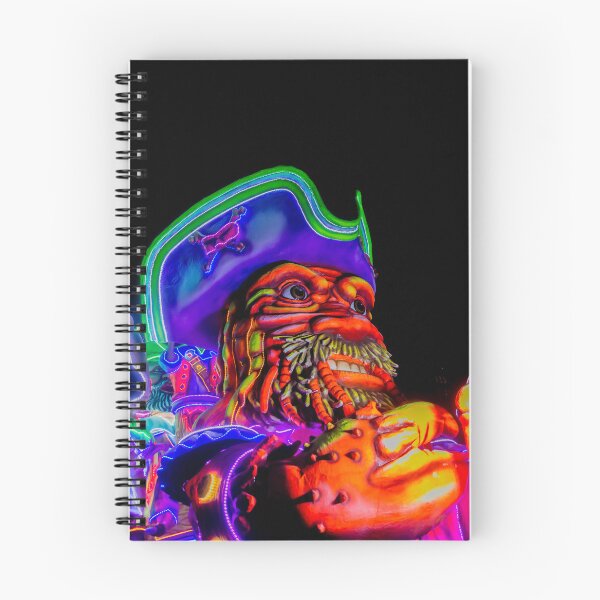 Item preview, Vibrant Neon Pirate Float at Night Carnival Parade Featuring a Giant Colorful Bearded Mariner designed and sold by Nmallia.