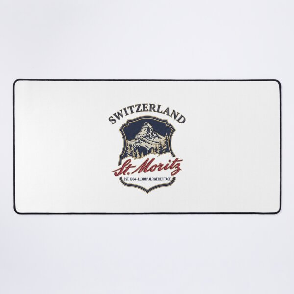 Item preview, St Moritz Switzerland – Luxury Alpine Heritage Crest designed and sold by Maisonsucces.