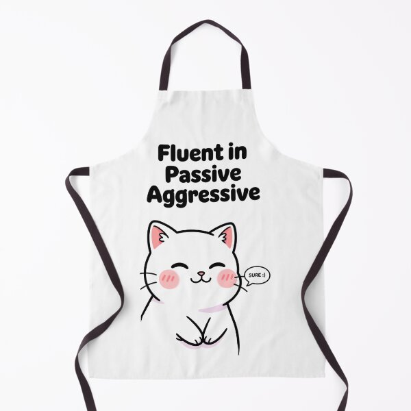 Item preview, Fluent in Passive Agressive - Cute Cat designed and sold by artaipix.