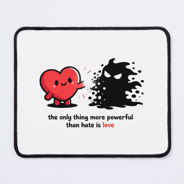Item preview, Love Beats Hate Cute Heart Sticker Design designed and sold by MonkiFlipp.