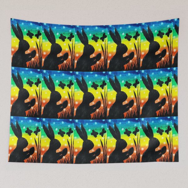 Item preview, Hopping beneath the rainbow  designed and sold by Paintedhues.