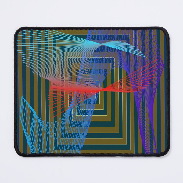 Item preview, Futuristic abstract wireframe transition of shapes and colors designed and sold by busurman.