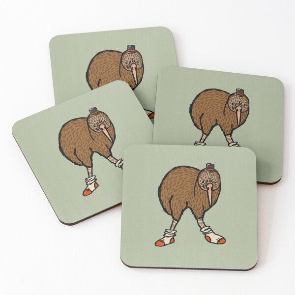 Item preview, Kiwi Bird With Top Hat and Socks Cute Illustration  designed and sold by Haileylioness.