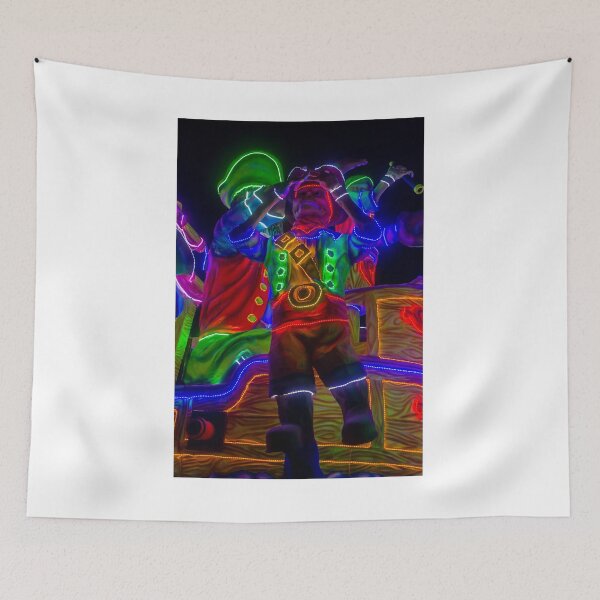 Item preview, Neon Parade Float With Colorful LED Lights At Carnival Night Festival Featuring Giant Costumed Puppets designed and sold by Nmallia.