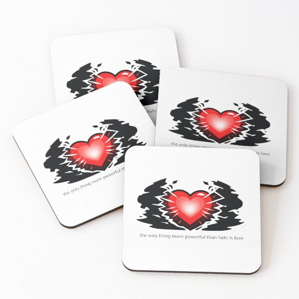Item preview, Love Stronger Than Hate Heart Power Design designed and sold by MonkiFlipp.