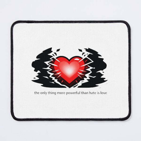 Item preview, Love Stronger Than Hate Heart Power Design designed and sold by MonkiFlipp.