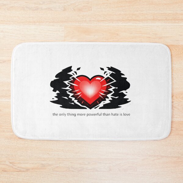 Item preview, Love Stronger Than Hate Heart Power Design designed and sold by MonkiFlipp.