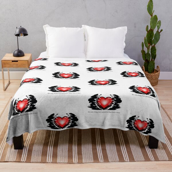 Item preview, Love Stronger Than Hate Heart Power Design designed and sold by MonkiFlipp.