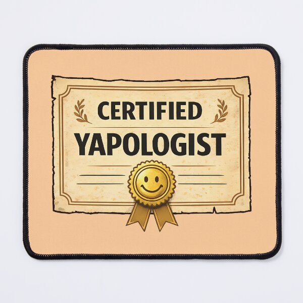 Item preview, Certified Yapologist – Bold Yapping Statement Meme designed and sold by NoNoNomad.