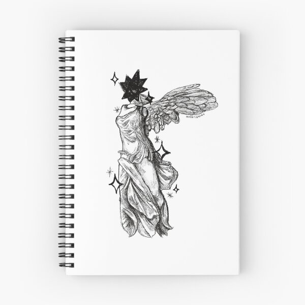 Item preview, Winged Victory Star Tattoo Illustration designed and sold by ghostieking.