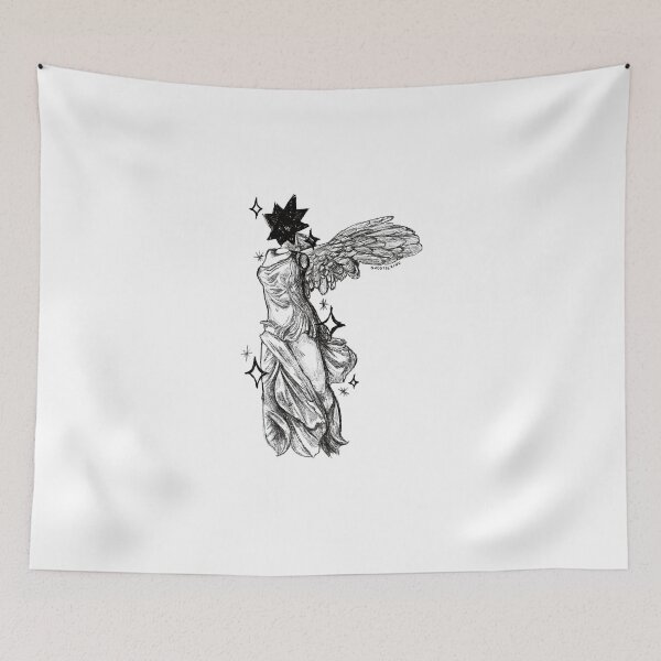 Item preview, Winged Victory Star Tattoo Illustration designed and sold by ghostieking.