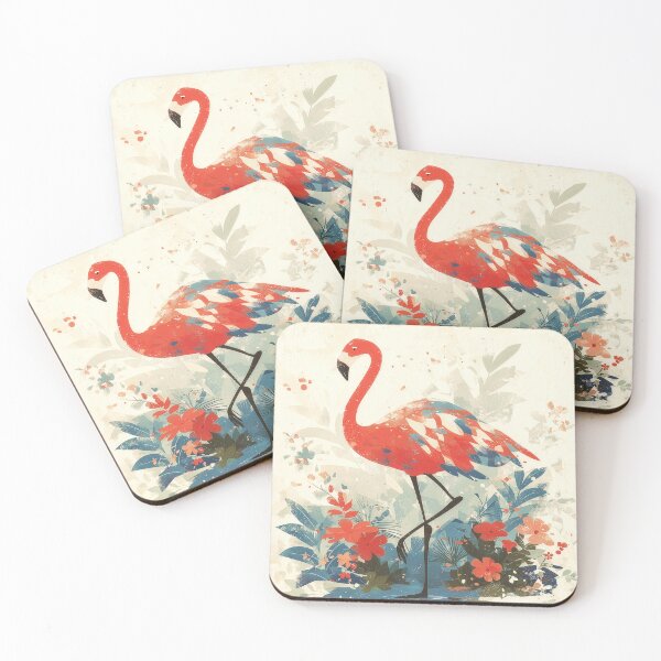 Item preview, Tropical Flamingo Bloom designed and sold by Dusk Atelier.