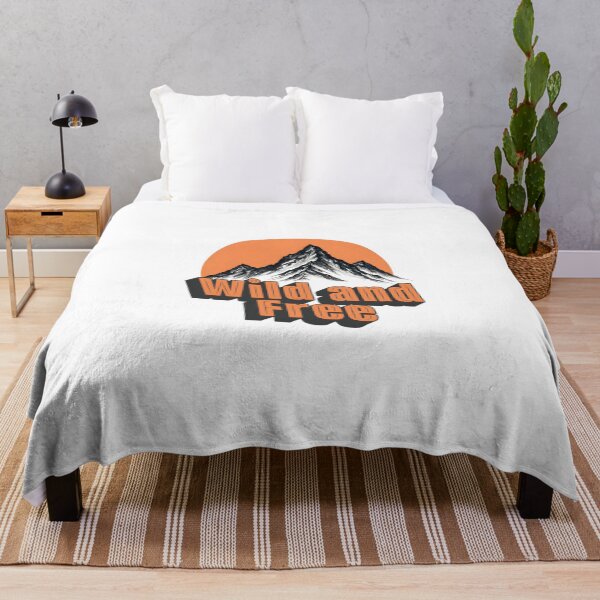 Item preview, Wild and Free Mountains Sunset Design designed and sold by MWShirtDesign.