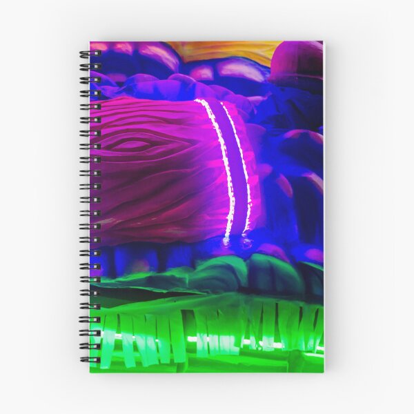 Item preview, Neon Carnival Float Barrel With Vibrant Purple and Green Lights on Colorful Abstract Sculpture designed and sold by Nmallia.