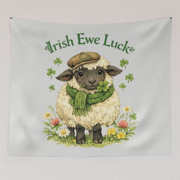 Item preview, Irish Ewe Luck - Cute St. Patrick's Day Sheep designed and sold by DigitalGlade.