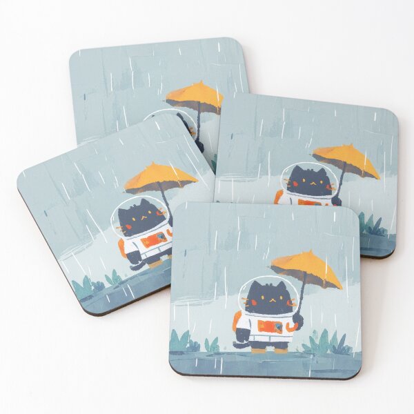 Item preview, Rainy Day Space Cat designed and sold by Dusk Atelier.