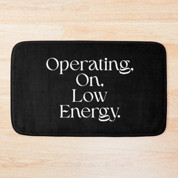 Item preview, Operating on Low Energy Shirt – Funny Low Battery Minimal Tech Graphic Tee designed and sold by New-Look0.
