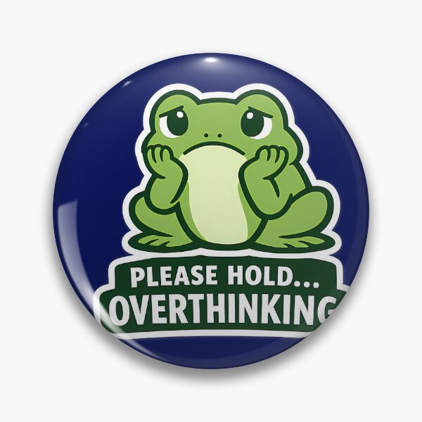 Item preview, Overthinking Frog designed and sold by Orca Chuckle Studios.