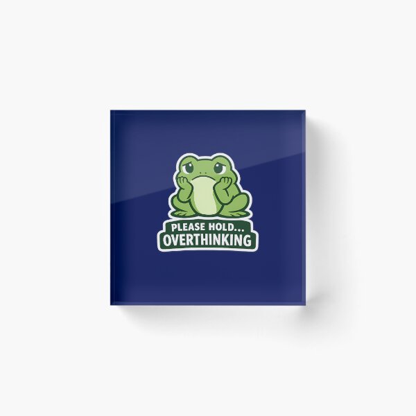 Item preview, Overthinking Frog designed and sold by Orca Chuckle Studios.