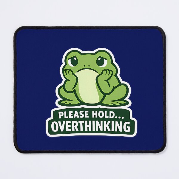 Item preview, Overthinking Frog designed and sold by Orca Chuckle Studios.