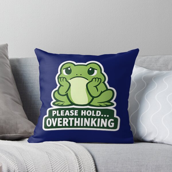 Item preview, Overthinking Frog designed and sold by Orca Chuckle Studios.