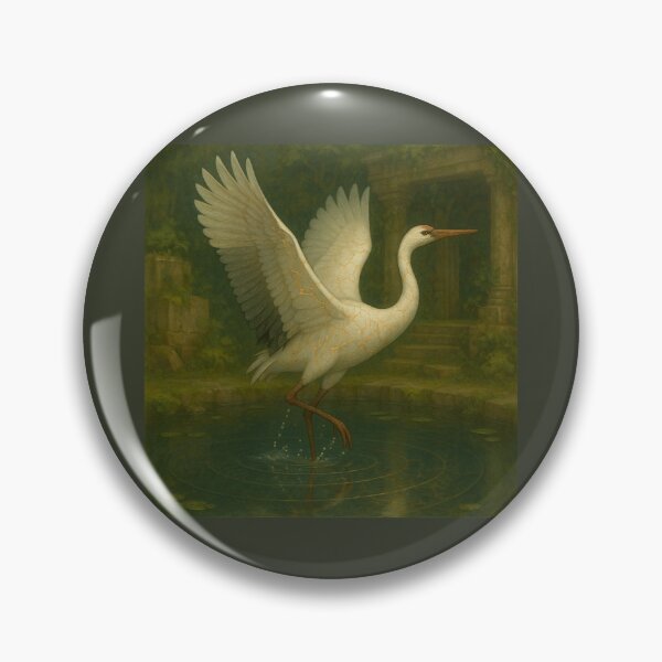 Item preview, The Dawnweaver Crane – Spirit of Renewal designed and sold by GeoWild Designs.