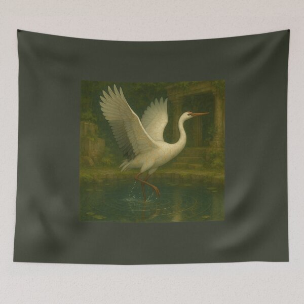 Item preview, The Dawnweaver Crane – Spirit of Renewal designed and sold by GeoWild Designs.