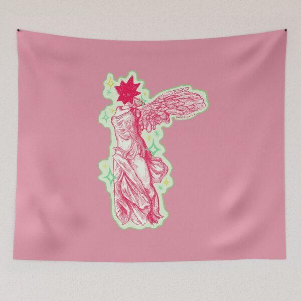 Item preview, Pink Winged Victory Star Illustration designed and sold by ghostieking.