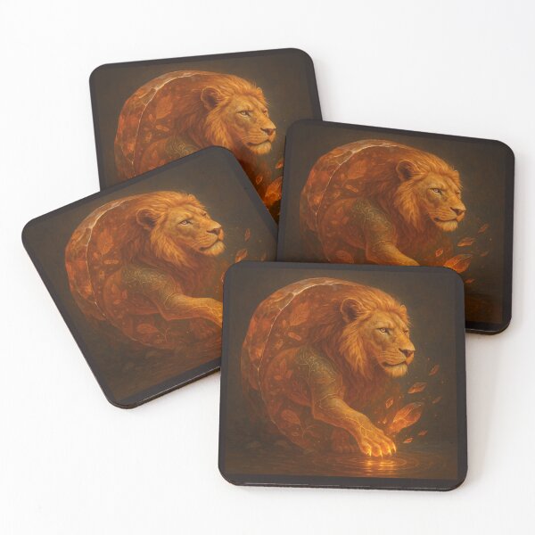 Item preview, The Emberheart Lion – Flame of Creation designed and sold by GeoWild Designs.