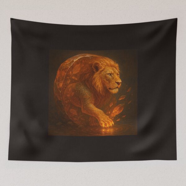Item preview, The Emberheart Lion – Flame of Creation designed and sold by GeoWild Designs.