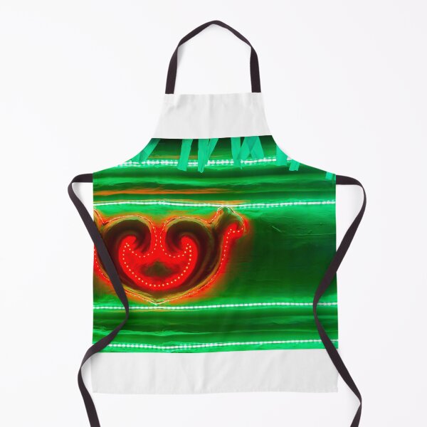 Item preview, Neon Christmas Lights Decoration With Red Heart Ornament and Green LED Strips Abstract Holiday Background designed and sold by Nmallia.