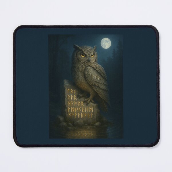 Item preview, The Rune-Teller Owl – Keeper of Secrets designed and sold by GeoWild Designs.