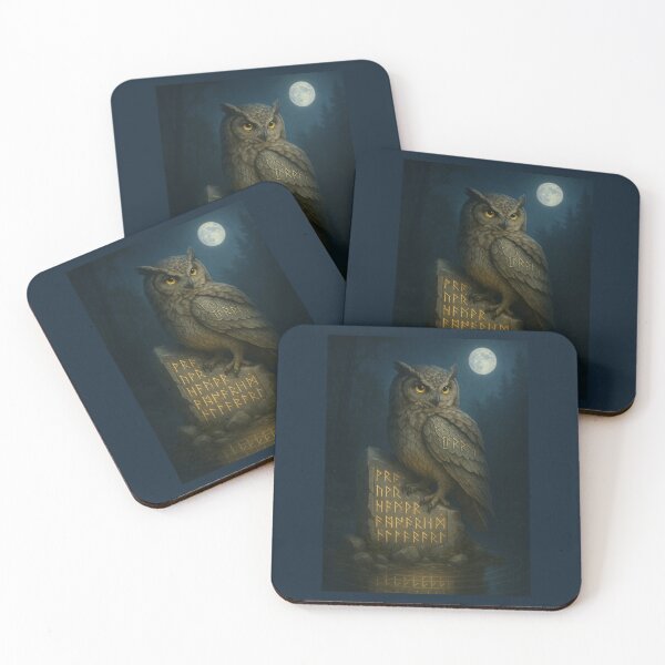 Item preview, The Rune-Teller Owl – Keeper of Secrets designed and sold by GeoWild Designs.